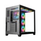 PC Power ICEBERG V2 Black With 650W PSU AND 10 FANS Gaming Case