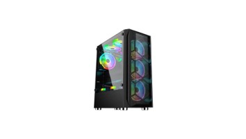 Aptech AP-8308B ARGB Gaming Casing- Black